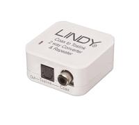Lindy 70411 - Conversor digital-analógico (RCA-Toslink), Blanco