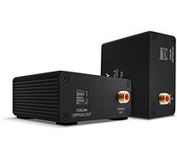 Lindy Extensor audio/video 70456 – Transmisor y receptor AV, Cat.6, TosLink y coaxial, 150 m, Negro