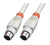 Lindy 8 Pin Mini DIN Cable 2 m cable paralelo Gris