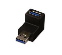 LINDY - Adaptador acodado (USB 3.0, Macho a Hembra)