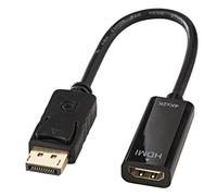 Lindy 41718 adaptador de cable de vídeo 0,15 m displayport hdmi negro
