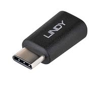 LINDY Adaptador USB 2.0 Tipo C/Micro-B Negro 41896