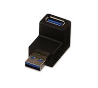 LINDY Adaptador USB 3.2 de 90 Grados hacia Abajo Tipo A Macho a Hembra en ángulo Recto