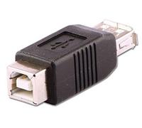 LINDY Adaptador USB Tipo A M/M Negro