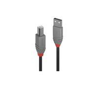 Cable USB A a USB B LINDY 36675 Negro 5 m