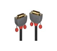 LINDY Anthra Line 5M Dvi-D Cable de Vídeo - Macho- Macho Blindaje - Negro