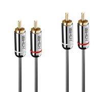 LINDY Audiokabel Dual Phono 3.5mm Cromo NUEVO