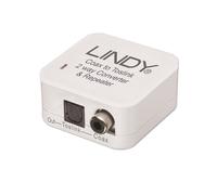 Lindy 70411 cambiador de género para cable Toslink RCA Blanco