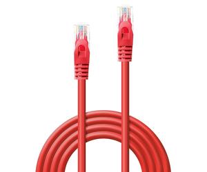 Lindy Basic Network Cable Cat. 6 U/UTP Patch Cable 0.3 m red