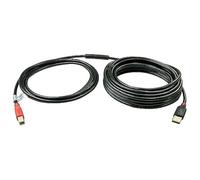 Lindy 42761 cable USB USB 2.0 10 m USB A USB B Negro, Rojo