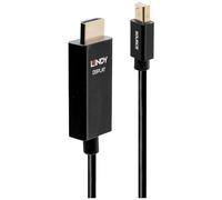Lindy Cable activo Mini DisplayPort a HDMI tipo A 40922 con HDR 2 m Negro