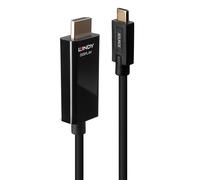 LINDY Cable Adaptador USB Tipo C a HDMI 4K60 de 5 m con HDR