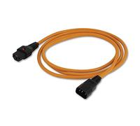 LINDY - Cable alargador IEC (2 m, con Conector IEC), Color Naranja