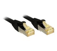Lindy - Cable de 5 Red Cat.7 S/FTP, cobre, LSOH, 600 MHz, Negro, 1 m