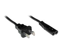 Lindy - Cable de alimentación de 2 m de EE. UU. de 2 Pines a C7