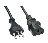 Lindy-Cable de alimentación IEC 30418 Suiza 3 m, Color Negro