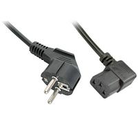 Lindy Cable de alimentación Schuko a IEC C13 en ángulo, 5 m