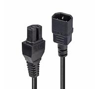 Lindy Cable de extensión IEC para alimentación IEC C14 a C15 2 Metros Negro