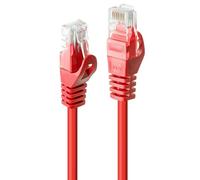 LINDY Cable de red 48181 Cat.6 U/UTP, rojo 0,5m