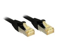 Lindy Cable de red RJ45 S/FTP LSZH Categoría 6 0,5 m Negro