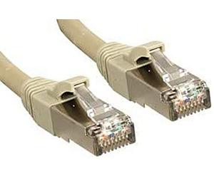 LINDY Cable de Red RJ45 45589, Cable de conexión Cat 6 S/FTP, 20 m, Color Gris, con protección de retención, 1 Unidad