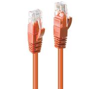 LINDY Cable de Red U/UTP Cat.6 de 3 m, Color Naranja