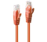 LINDY Cable de Red U/UTP Cat.6 de 3 m, Color Naranja 3 m naranja
