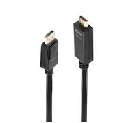 LINDY - Cable DisplayPort HDMI 1.4 de 3 Metros, Display Port 1.2 4K 4096x2160@30Hz 10.2G | Compatible con TV, OLED, Monitor, Xbox, Gaming, PC, PS4, PS5, Blu-ray, Soundbar - Garantía de 2 Años