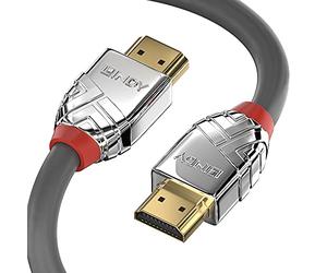 LINDY - Cable HDMI 2.0 Cromo Line de 10 Metros con Ethernet 4k@60Hz 10.2G 3D 1080p HDCP 1.4 2.2 Certificado HDR, ARC, CEC, ATC | Compatible con TV, Monitor, Xbox, Blu-ray, PC