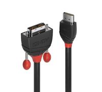 LINDY Cable HDMI a DVI 36271 Negro 1 m