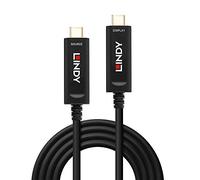 Lindy Cable híbrido de fibra óptica USB tipo C de vídeo 38503 15 m