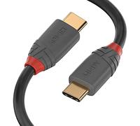 Lindy Cable USB 36871 – USB 2.0 Tipo C a C 1 m – Negro/Gris
