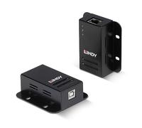 Lindy Cable USB 42680 Extensor USB 2.0 Cat6 50 m 480 Mbit/s Metal PoE Negro