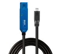 LINDY Cable USB USB 3.2 Gen1 USB-A hembra, USB-C macho 5.00 m negro/azul 43380