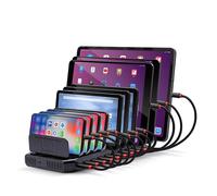 Lindy Cargador 2.4 A - 10 Puertos USB Negro 73309