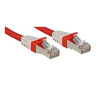 Lindy Cat.6 (A) SSTP/S/FTP PIMF Premium 30.0m - Cable de Red (30 m, RJ-45, RJ-45, Rojo)