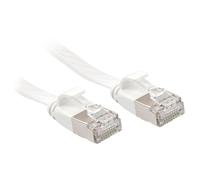 LINDY Cat. 6 Flat Network Cable U/FTP, White, 10 M