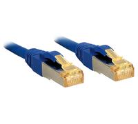 Lindy cat.7 s/ftp pimf lsoh, azul, 0,5 m patch cable