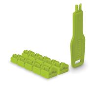 LINDY - Cerrojo RJ45 (10 Piezas) con Llave, Color Verde