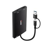 Lindy Convertidor USB tipo A y C a HDMI dual 4K60, W129320657 (convertidor 4K60)
