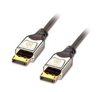 Lindy Cromo DisplayPort, 0.5 m 0,5 m Negro, Plata - Cables displayport (0.5 m, 0,5 m, DisplayPort, DisplayPort, Oro, 2560 x 1600 Pixeles, Negro, Plata)