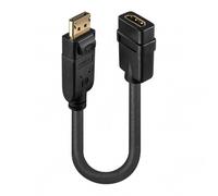LINDY DisplayPort to HDMI Adapter Cable, Black