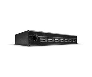 Lindy Dockingstation Industrial Hub USB 2.0 7 x USB 2.0 Negro