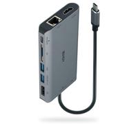 Lindy DST-Mini XT, USB-C Laptop Docking Station, Supports 2 Displays, 1x 4K / 2x