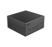 Lindy DST-Pro 101 Estación Acoplamiento Laptop Gris 4K Ultra HD