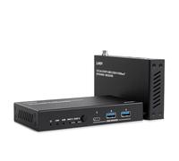 Lindy - 43421 ampliador de red Transmisor y receptor de red Negro