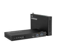 Lindy - Extensor USB 3.2 Gen 1 y HDMI 4K60 HDBaseT Cat.6A de 100 m con 2 Hosts