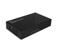 Lindy Extensor y Repartidor HDMI HDBaseT 4K60 4 Puertos, Ethernet Cat.6 100m, 3840x2160 60Hz 18Gbit/s (38355), Negro Metal