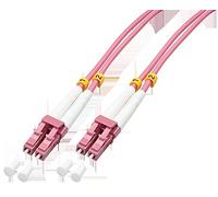 LINDY - Fibra óptica dúplex LC/LC OM4, 5 m