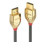 Lindy Gold Line Alta velocidad HDMI con Ethernet HDMI con HDMI (M) a HDMI (M) Cable Ethernet 2m Triple blindaje Gris Soporte 4K